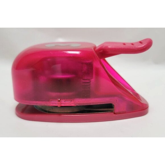 EK Success Number Three Paper Punch Pink Plastic Metal For Scrapbooking Crafts - Picture 3 of 6